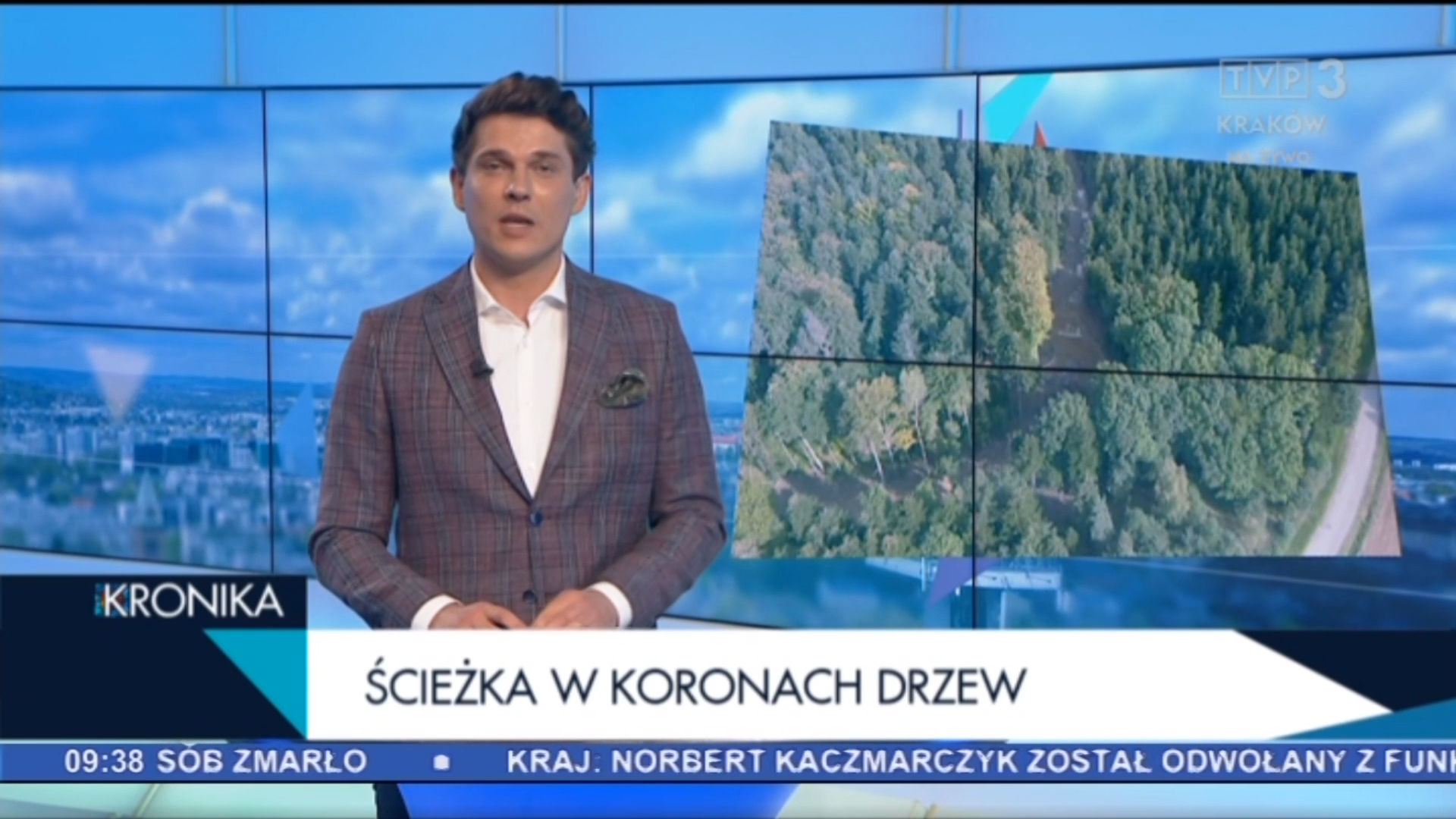 O postępach przy Ścieżce w Koronach Drzew w Kronice TVP3